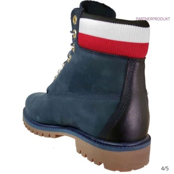 Timberland Heritage 6-Inch Waterproof Boot Navy Nubuck Size 9 Nwt - Picture 4 of 12